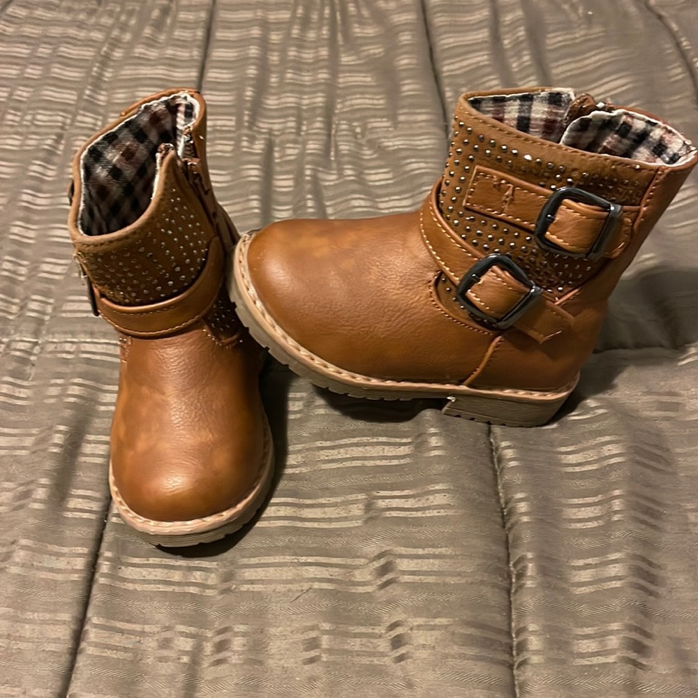 Size 5t girls brown western boots
